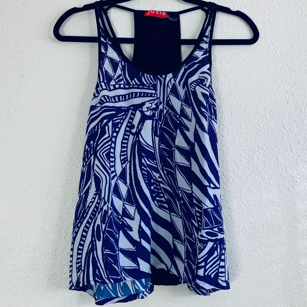 Josie Purple & Black Racerback Soft Pajama Top